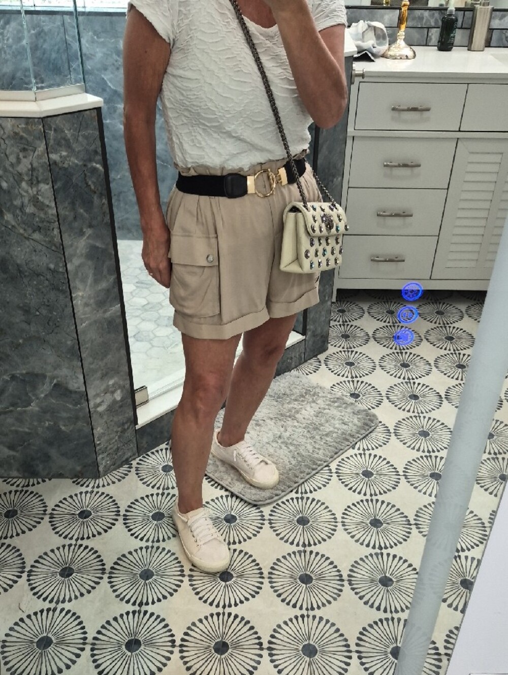 Kurt Geiger 'The Kensington' Embellished Leather Convertable Crossbody - Picture 5 of 13